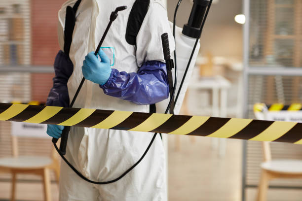 Professional Biohazard Cleanup technician working in Fredericksburg, TX